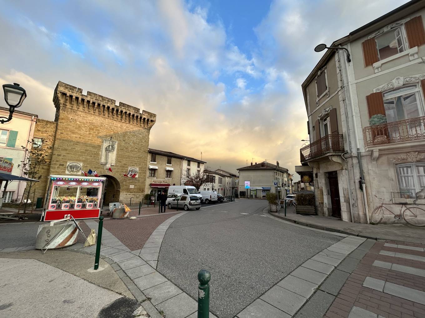 La place Génissieu à Chabeuil