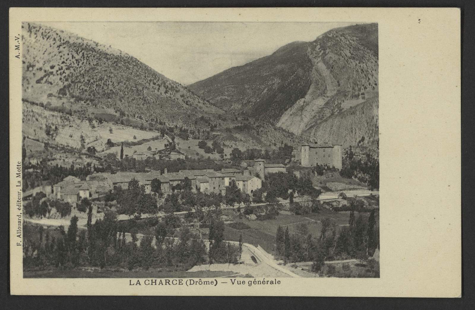 Vue générale de La Charce vers 1900