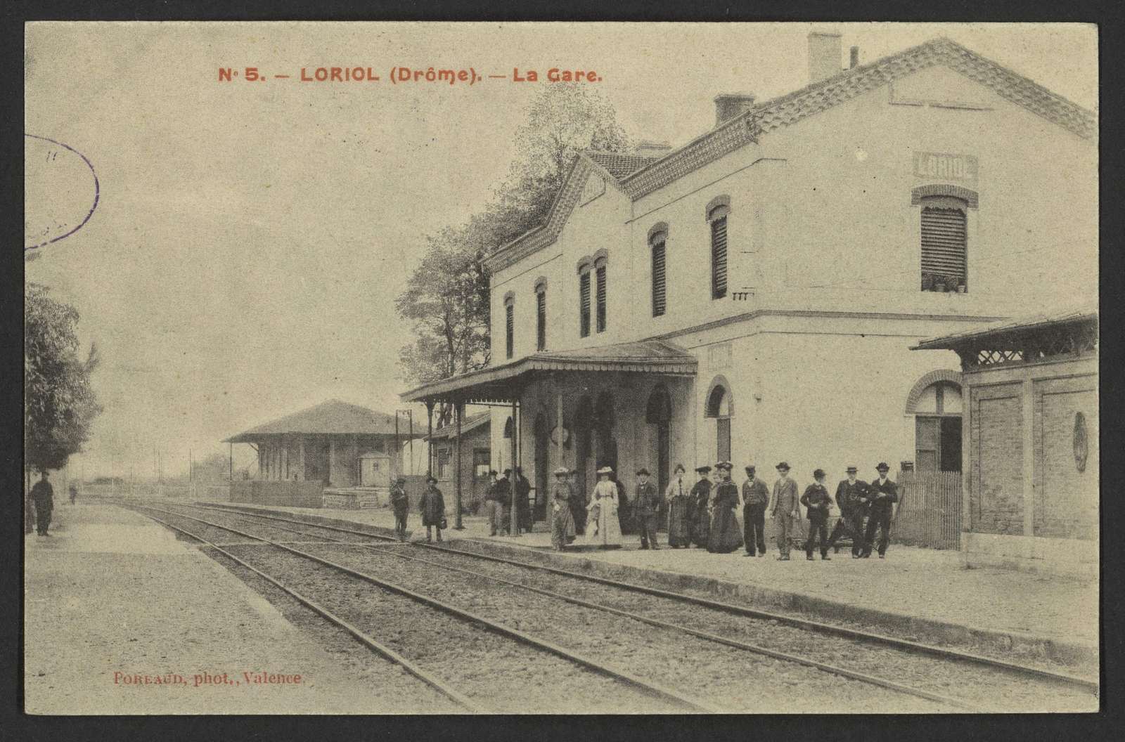 La gare de Loriol vers 1900