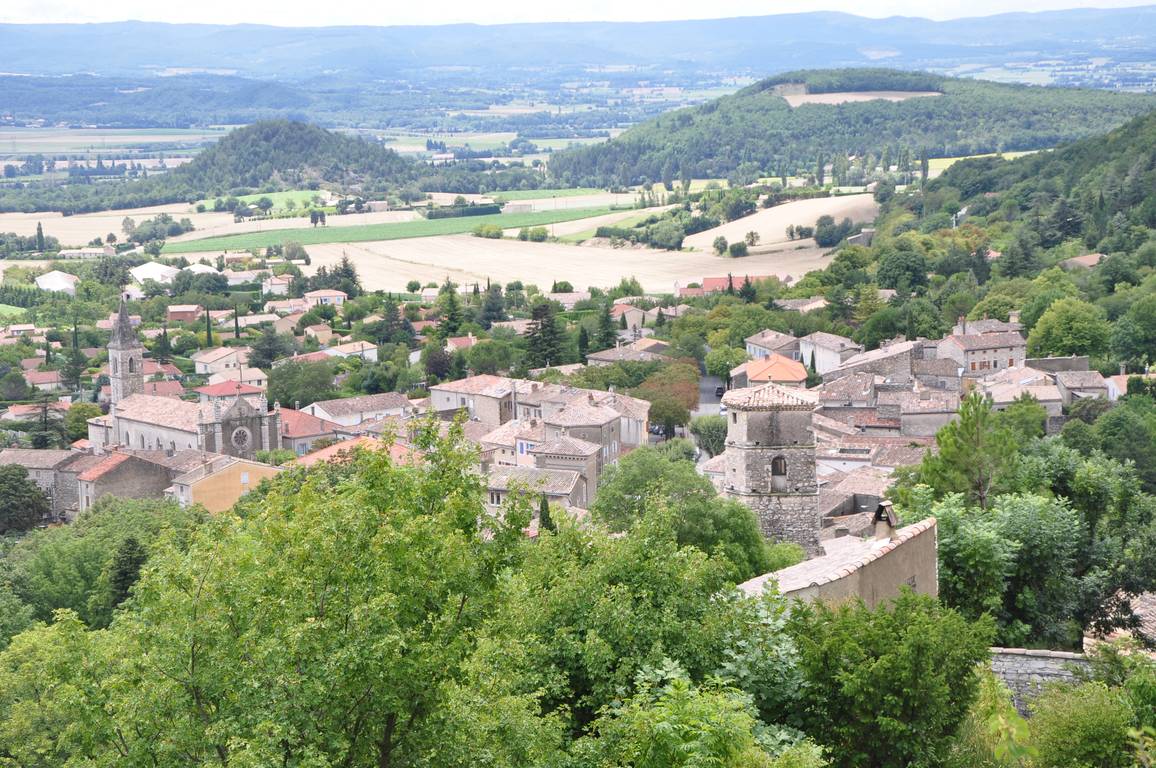La plaine des Andrans vue depuis l'église Saint-Félix de Marsanne