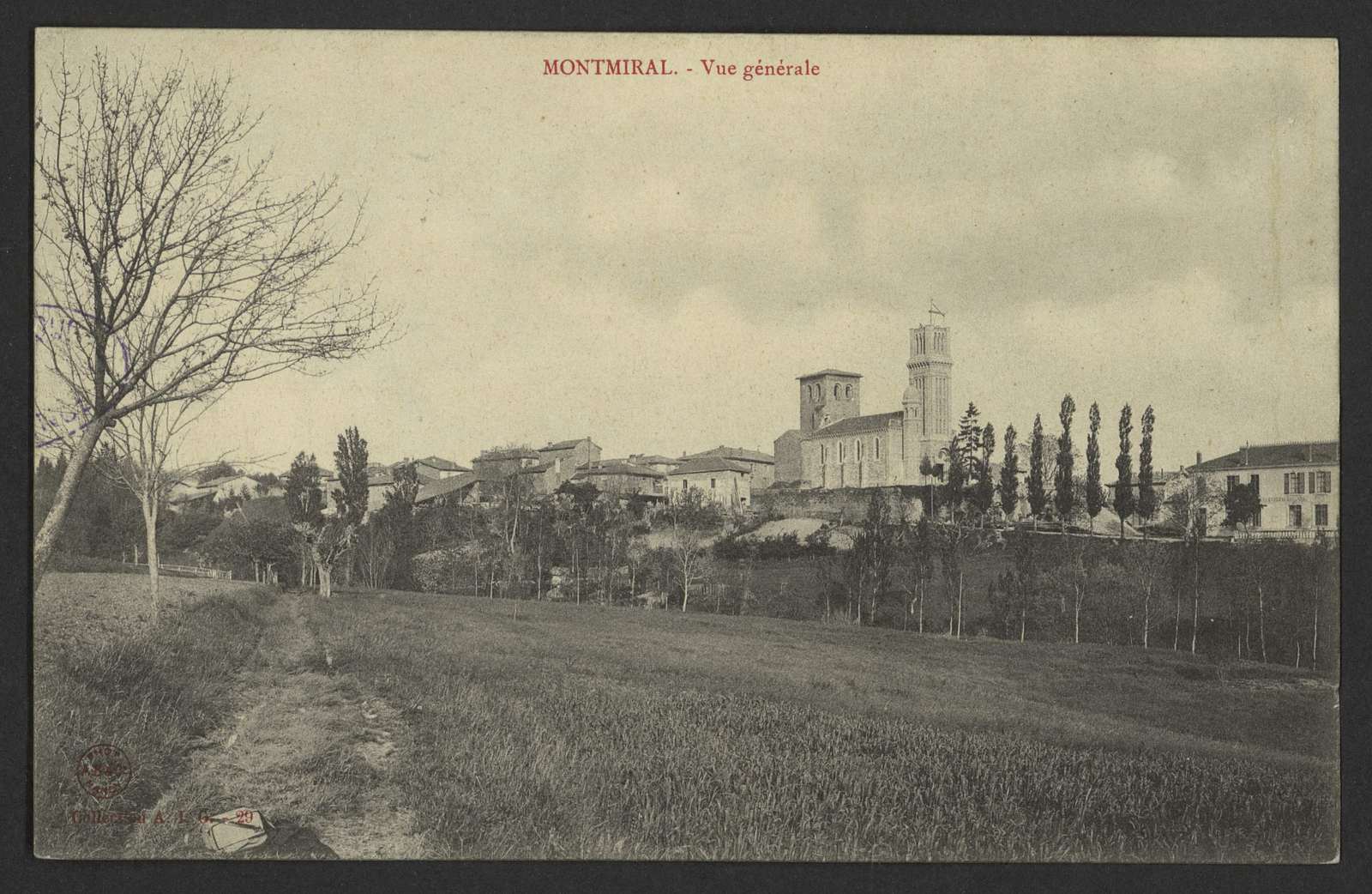 Vue générale de Montmiral vers 1910