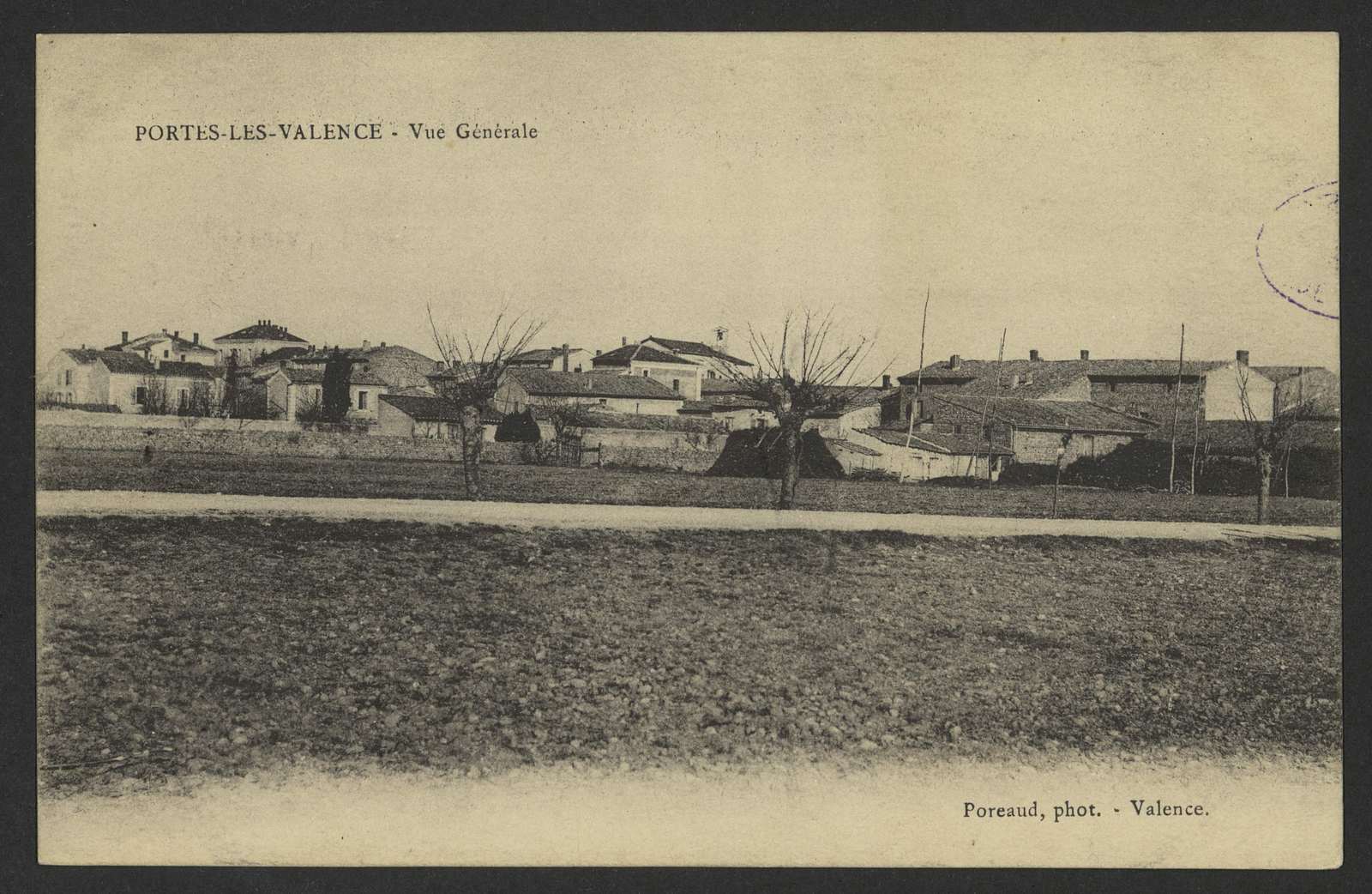 Vue générale de Portes-lès-Valence vers 1900