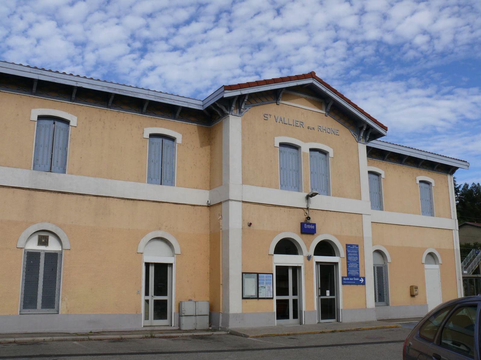 La gare de Saint-Vallier-sur-Rhône