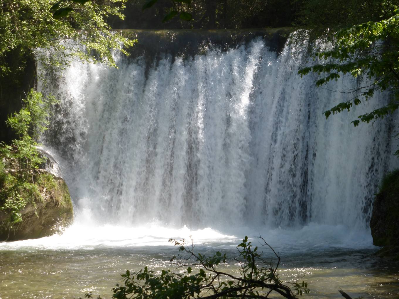 La cascade Blanche à Sainte-Eulalie-en-Royans, sur la Vernaison