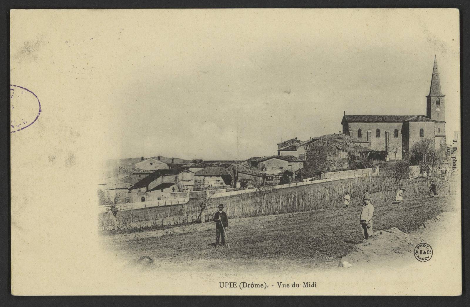 Vue d'Upie prise du midi vers 1899